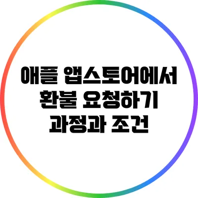 애플 앱스토어에서 환불 요청하기: 과정과 조건