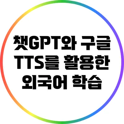 챗GPT와 구글 TTS를 활용한 외국어 학습